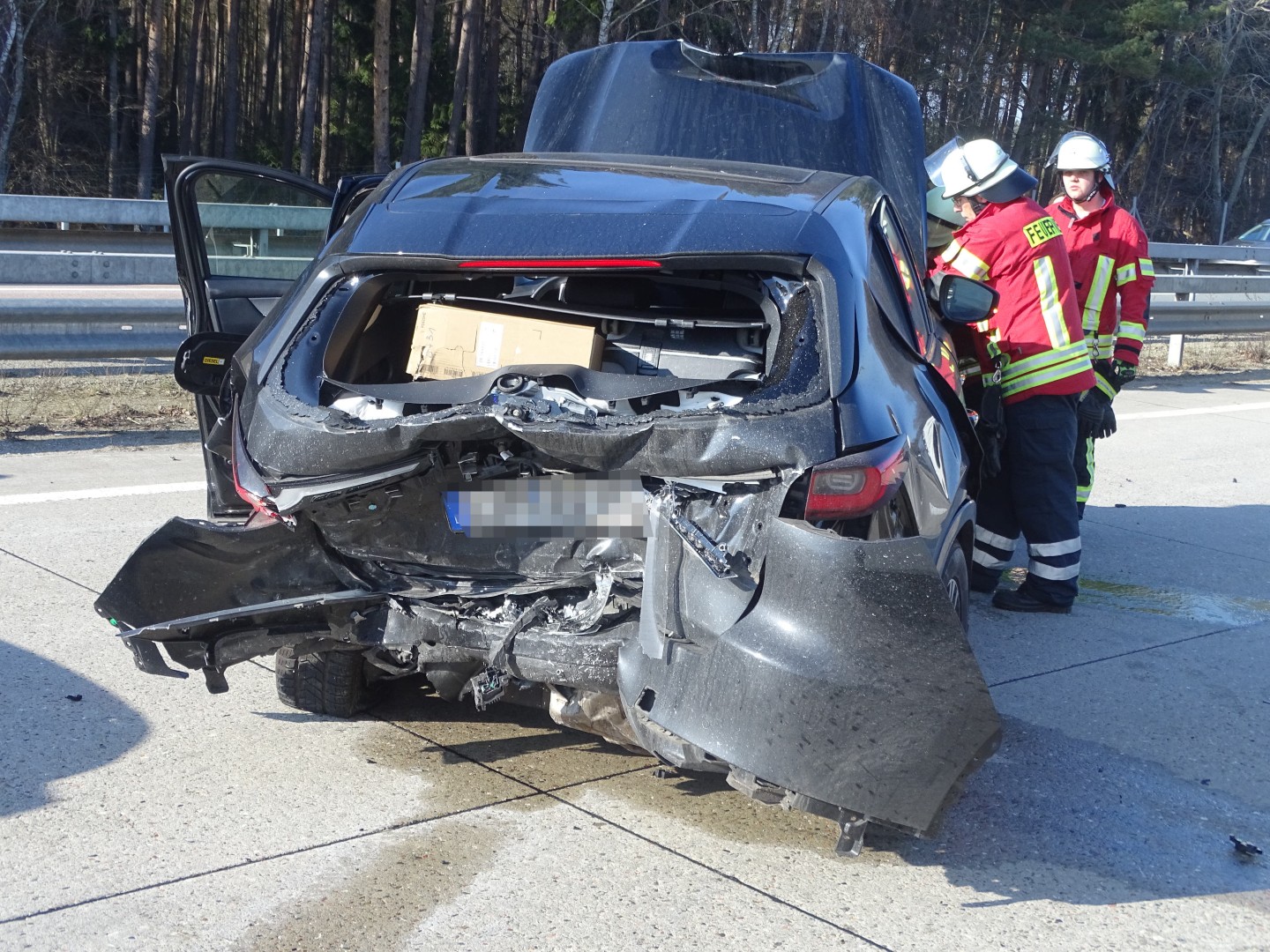 Einsatzfoto schwerer Unfall auf der A7 zwischen ...